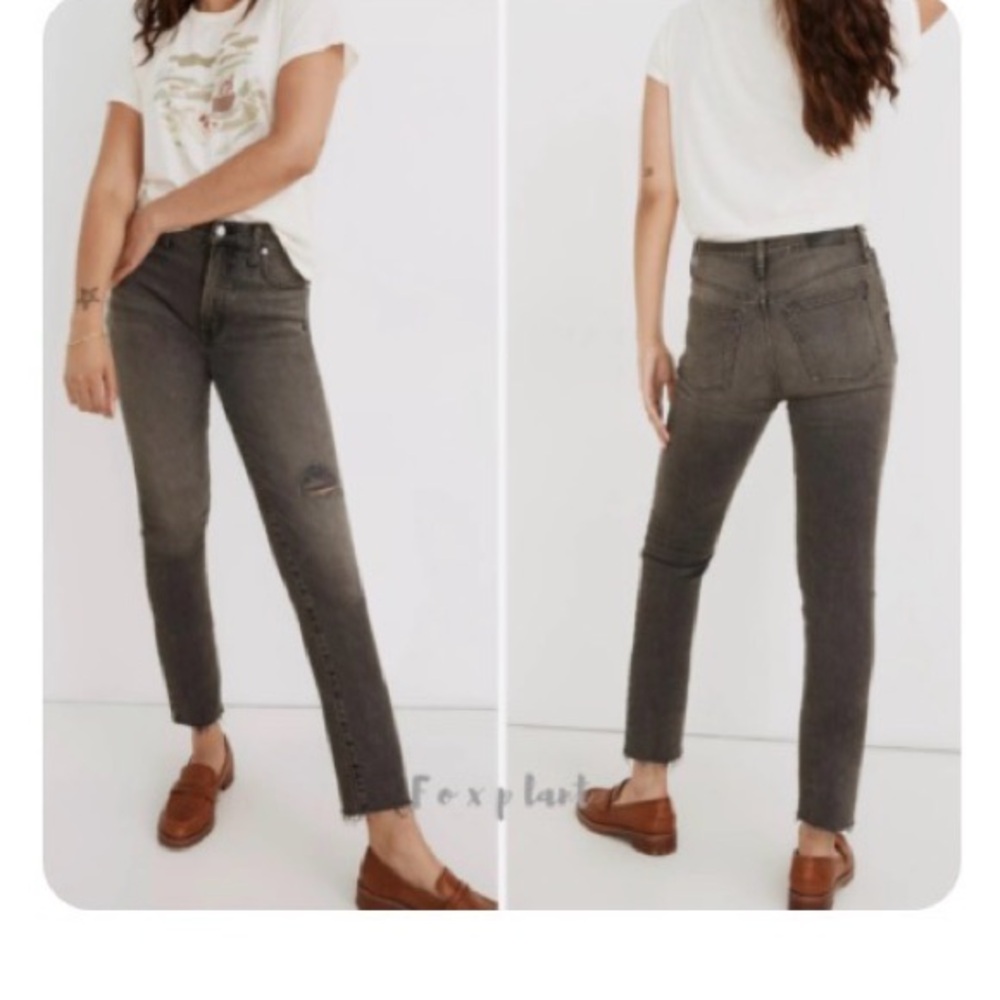 Madewell Tge Perfect Vintage Jean in Cosner Wash: Ripped Knee Edition